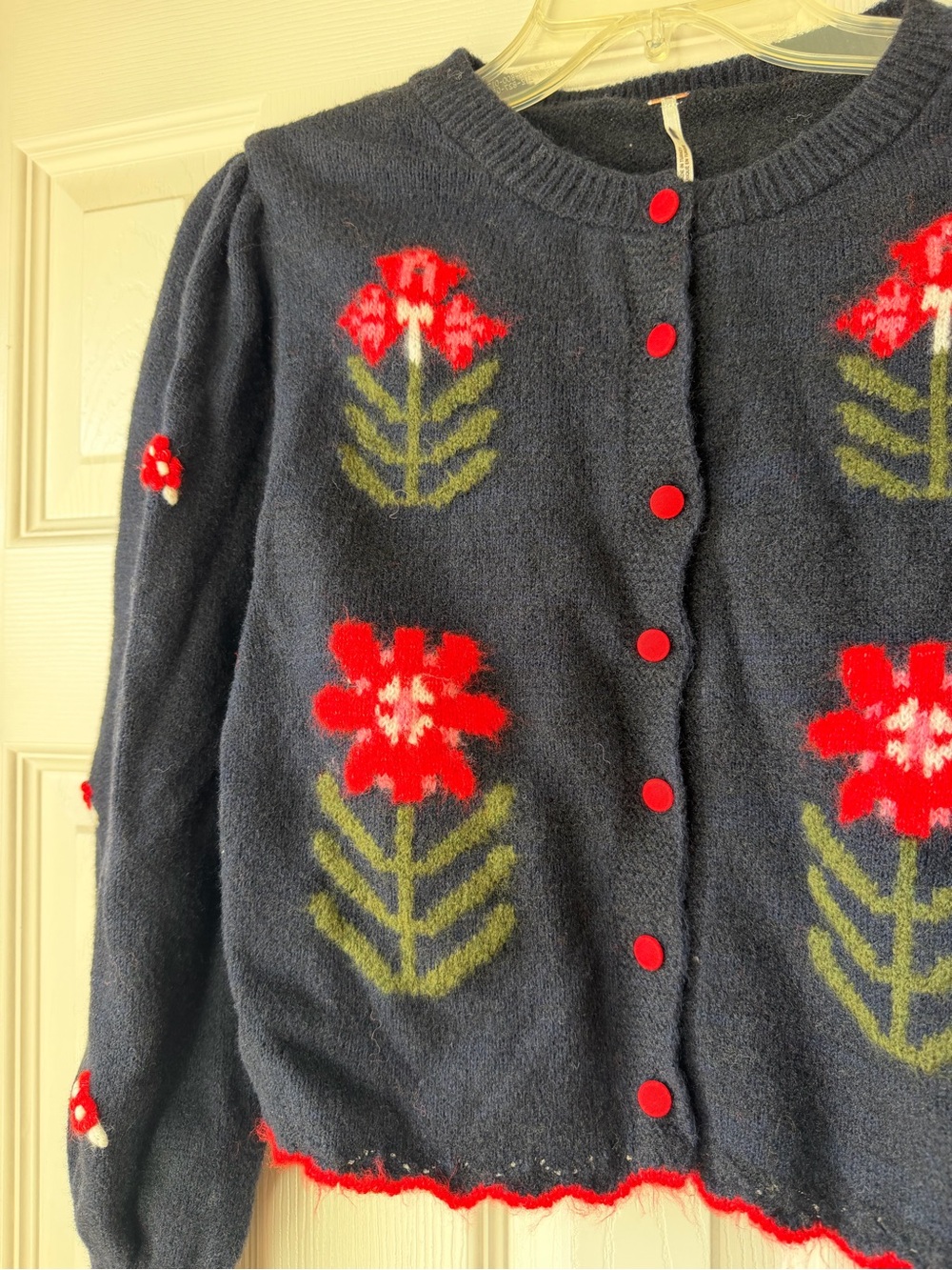 NWOT Free People Nonna Knit Cardigan - Picture 6 of 11
